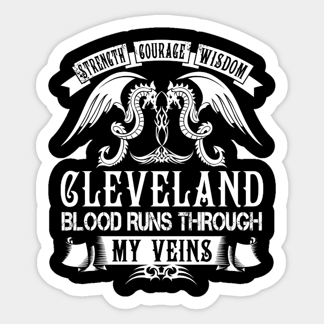 CLEVELAND Sticker by skynessa